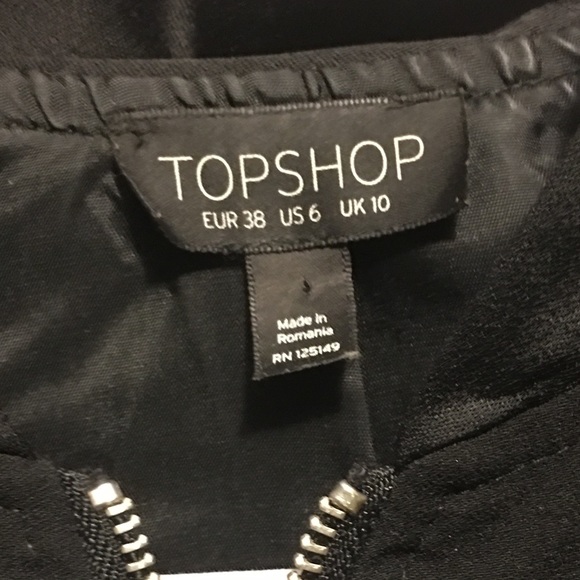 TOPSHOP Matte Shine Bomber Jacket - Picture 3 of 4
